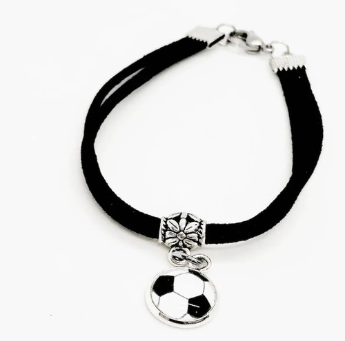 Bracciale calcio cabochon - calcio,