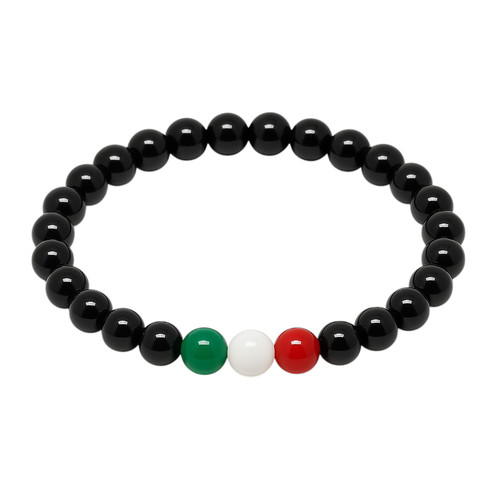 Bracciale italia perle nero - bracciale, e