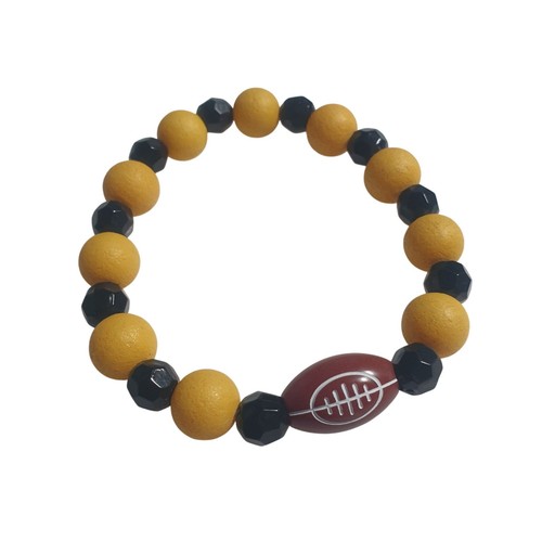 Bracciale calcio giallo - , nero