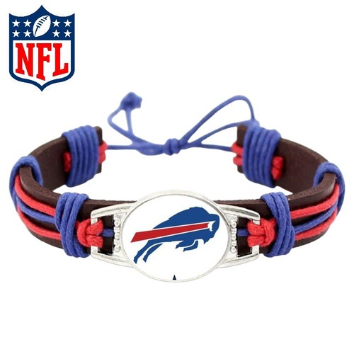 Bracciale pelle nero logo