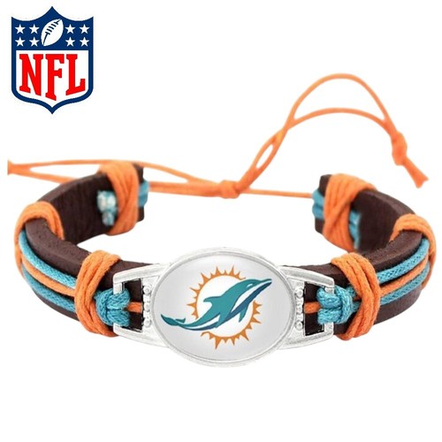 Bracciale miami dolphins nfl - bracciale,